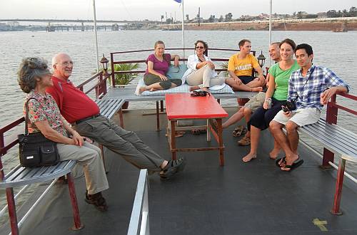 The group on the boat trip